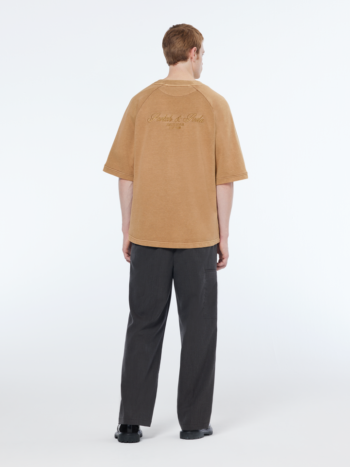 Melange with pocket detail wide fit chino