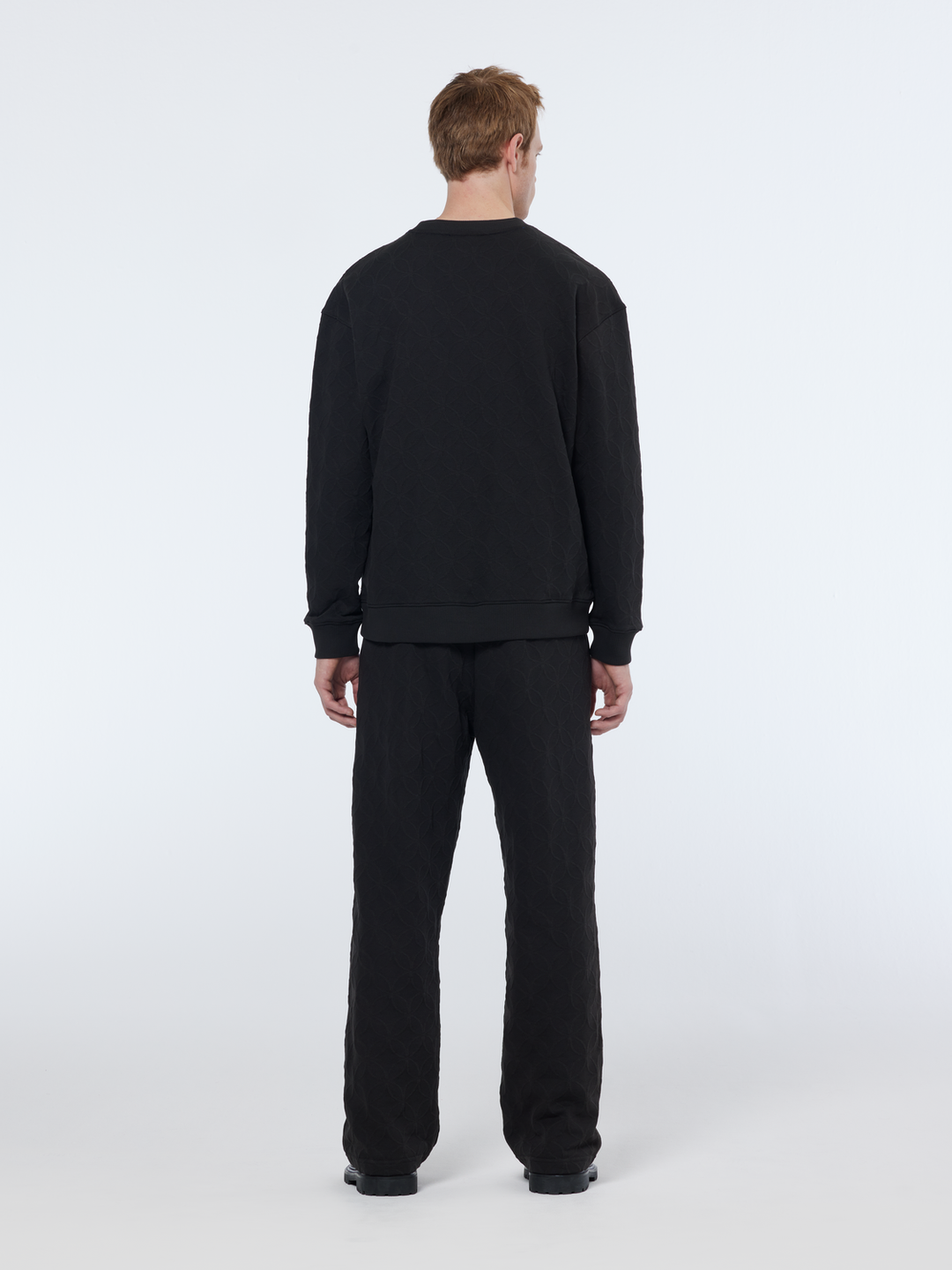 Jacquard Terry Relaxed Straight Fit Sweatpants