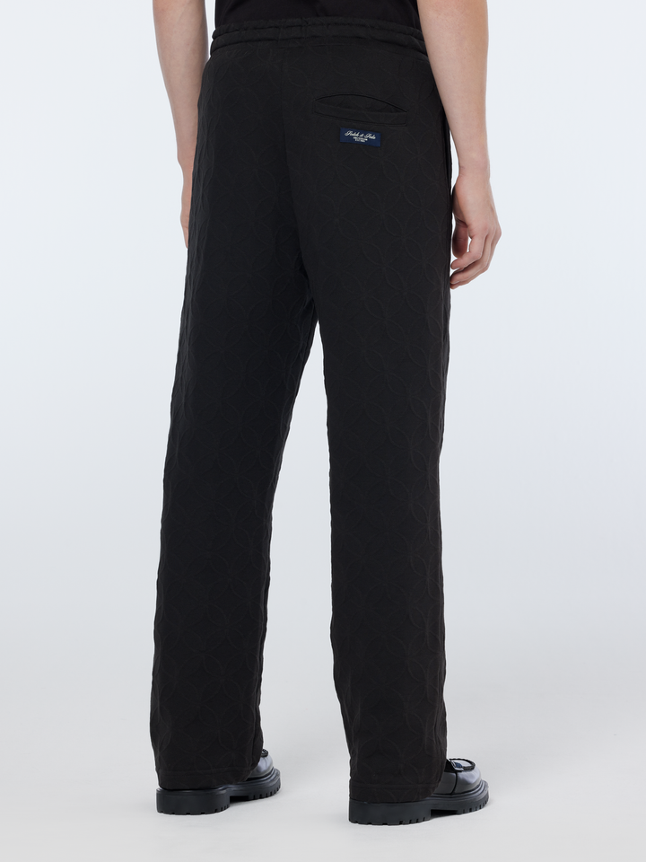 Jacquard Terry Relaxed Straight Fit Sweatpants