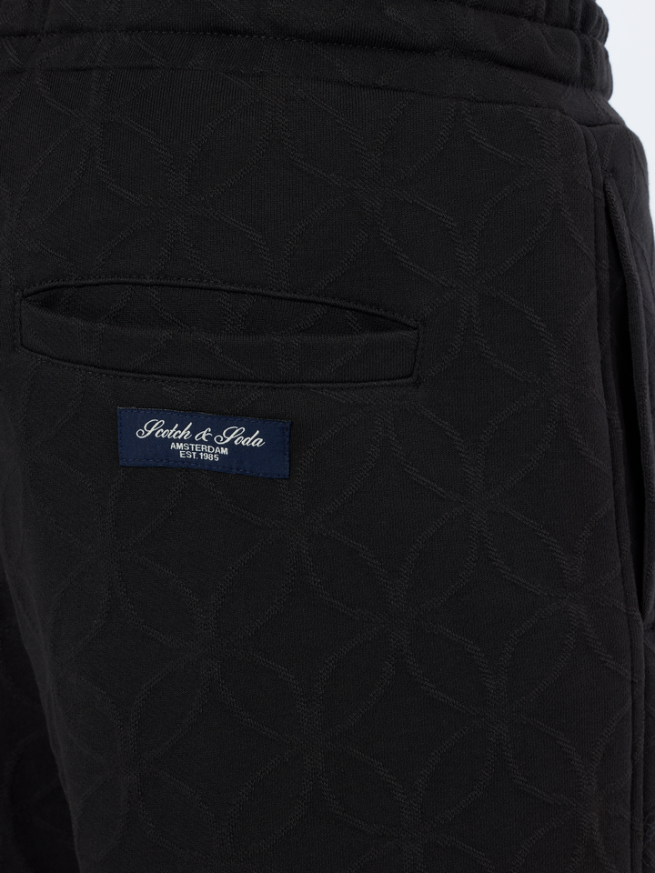 Jacquard Terry Relaxed Straight Fit Sweatpants