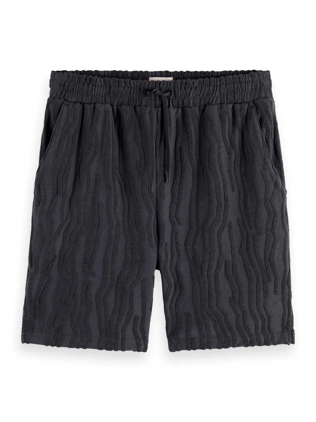 Cotton terry jacquard shorts