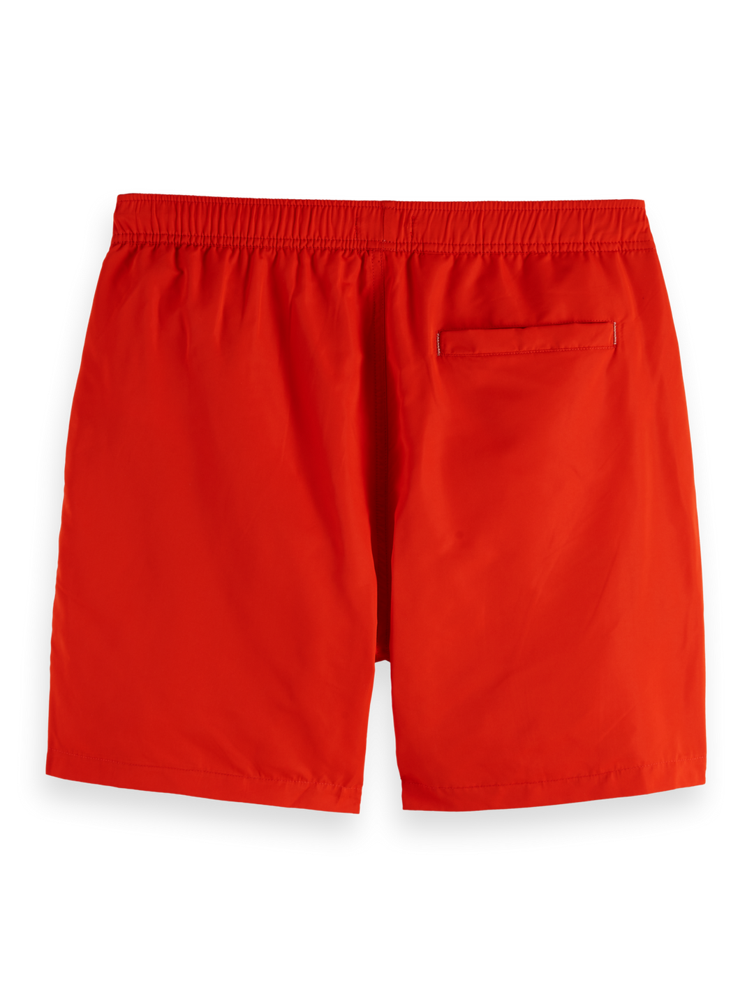 Solid mid-length swim shorts