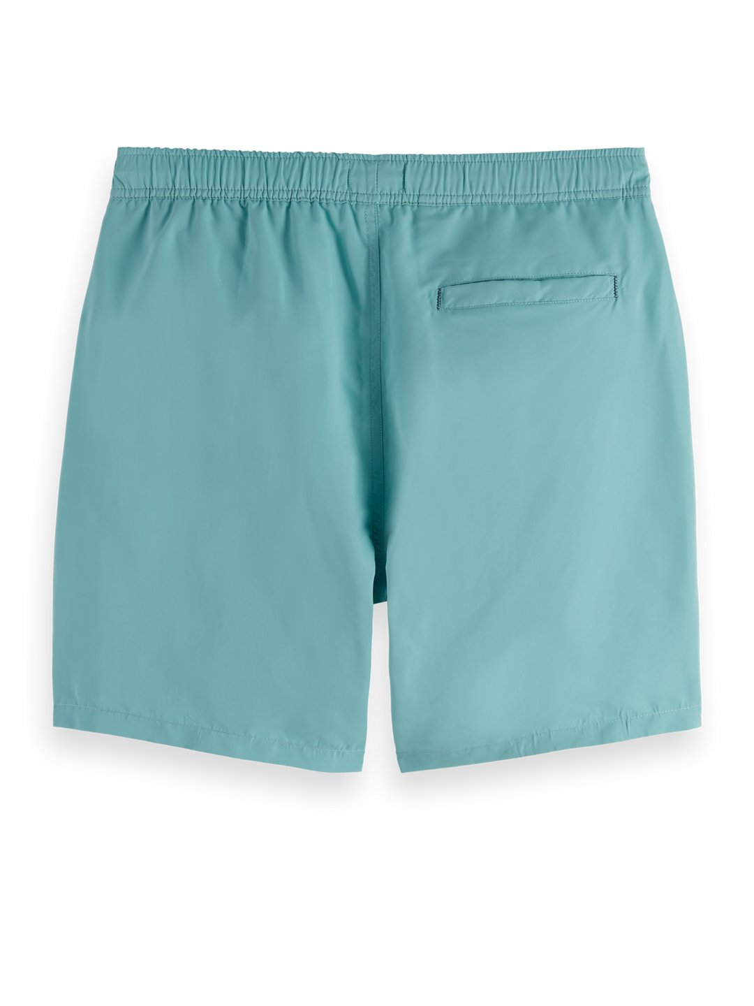 Solid mid-length swim shorts