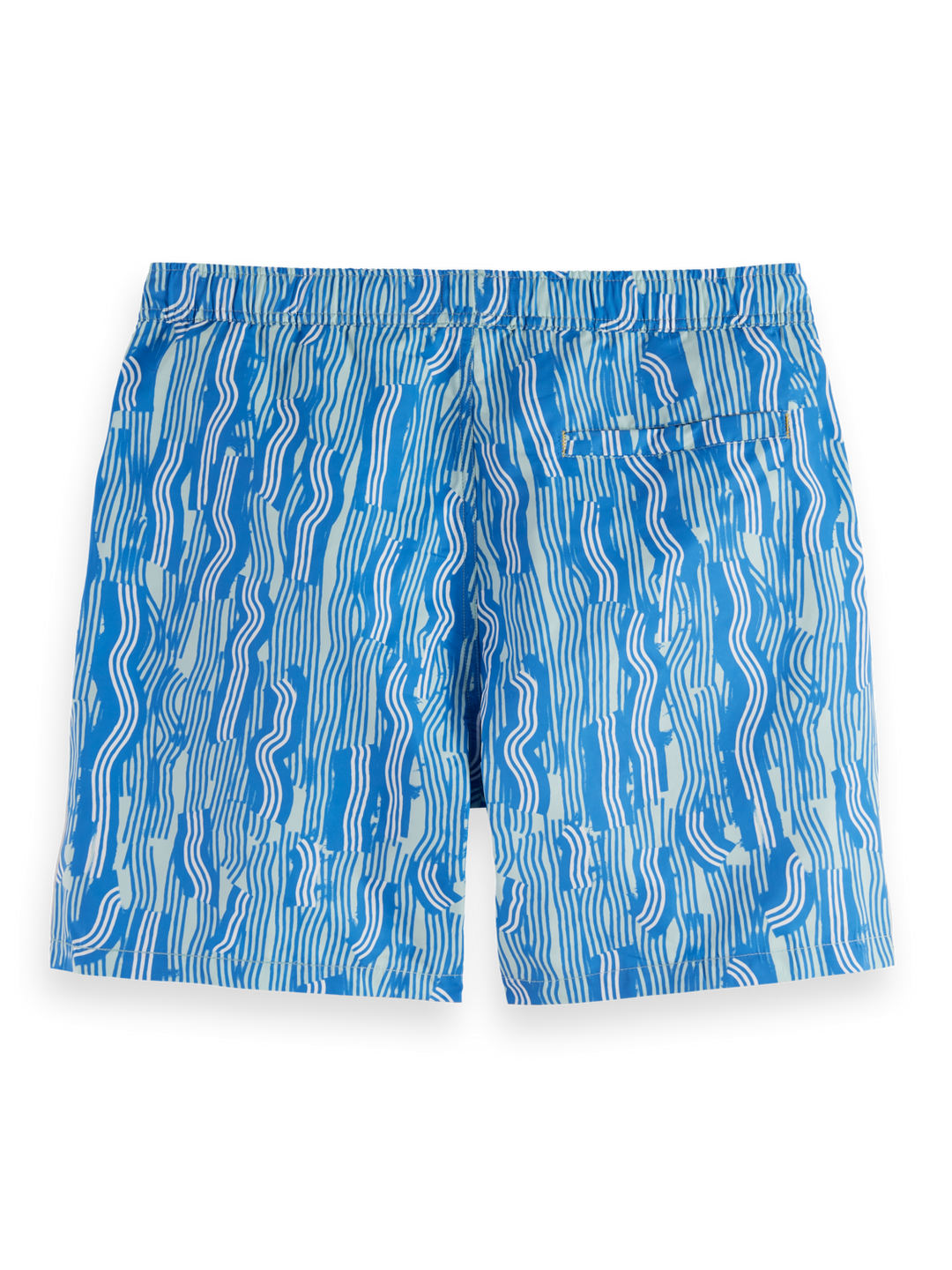 Printed mid-length swim shorts