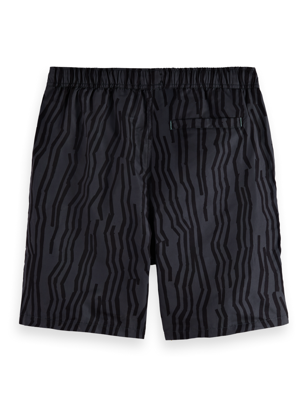 Printed long-length swim shorts