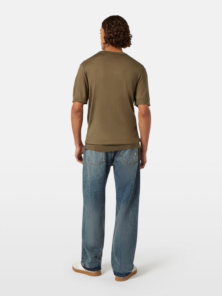 Knitted regular fit T-shirt