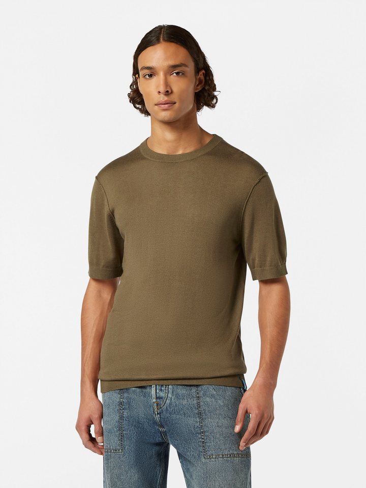 Knitted regular fit T-shirt