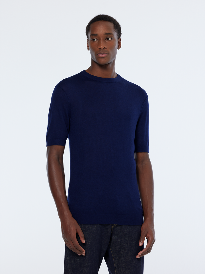 Knitted regular fit T-shirt