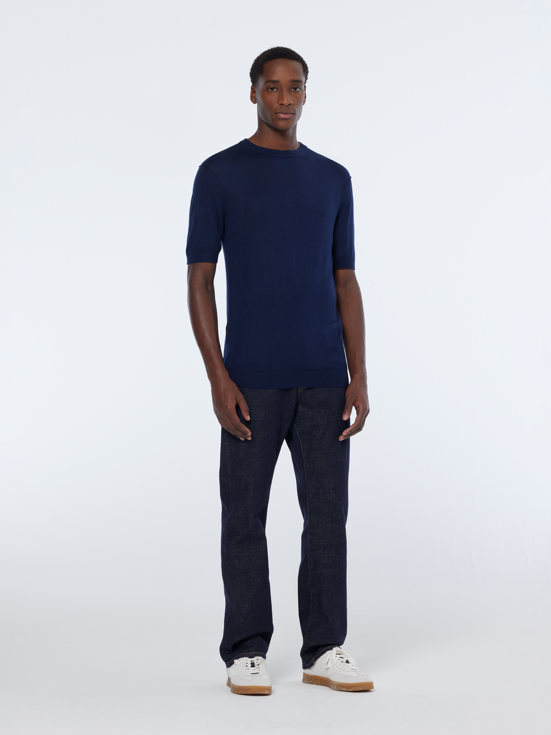 Knitted regular fit T-shirt