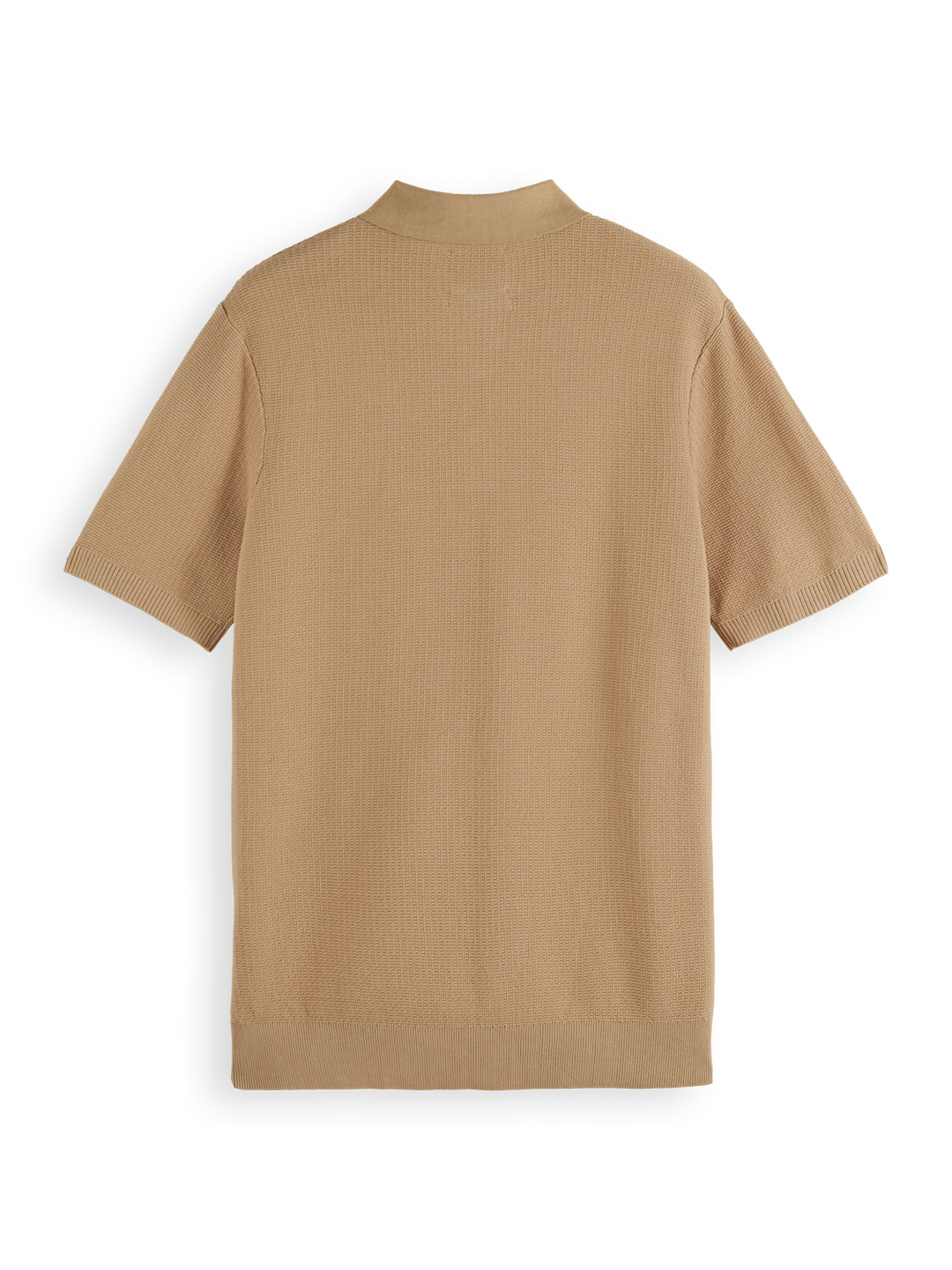 Structured knitted polo