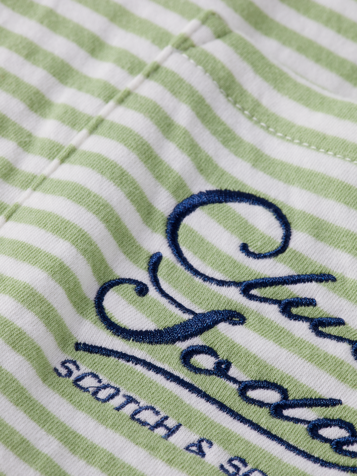 Relaxed-fit double face jersey pocket T-shirt
