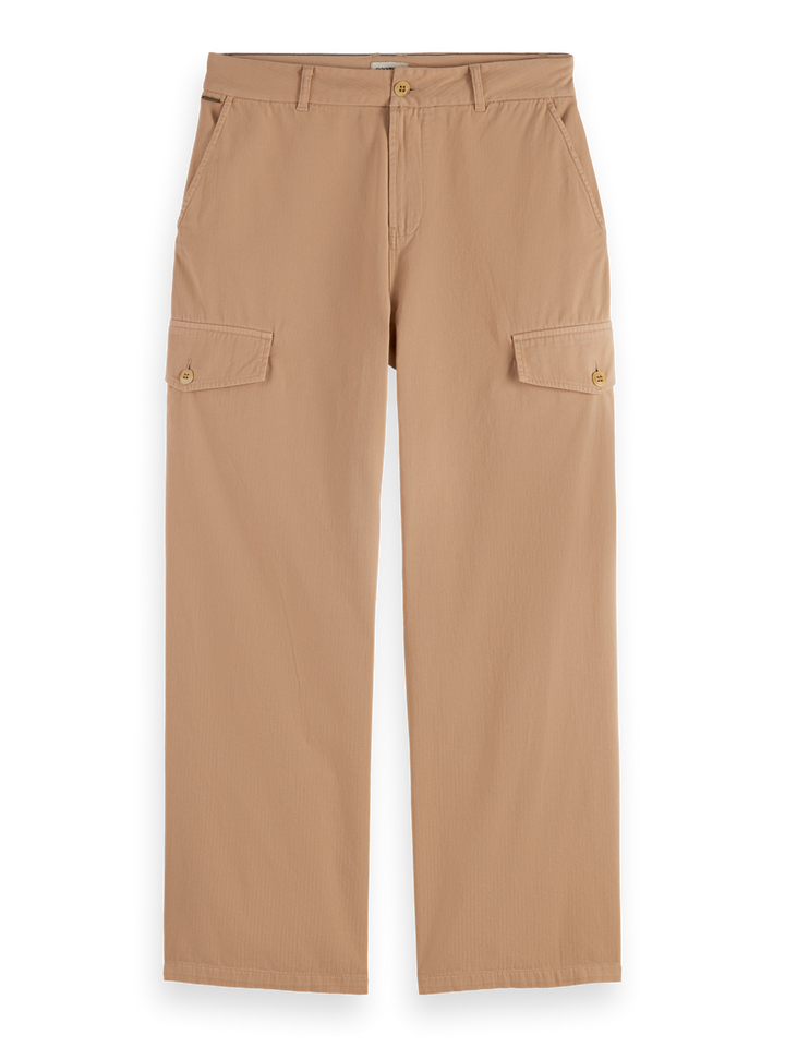 Daze - garment-dyed herringbone cargo pant