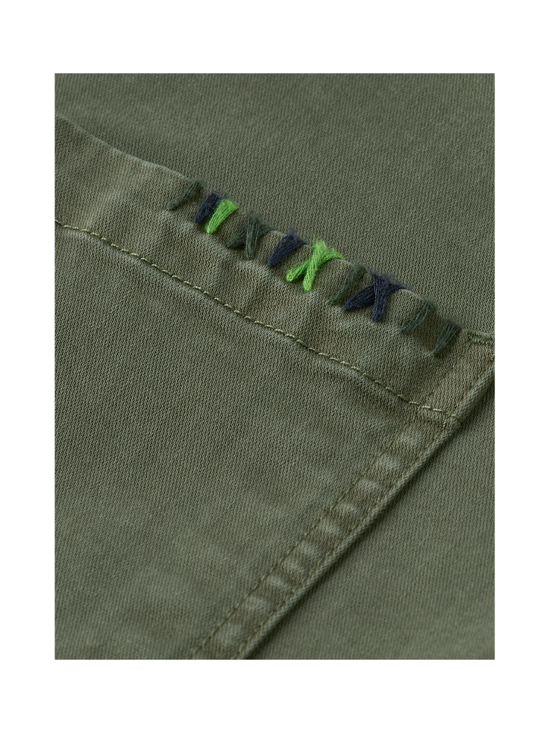 Cotton-blend garment-dyed boxy fit blazer jacket