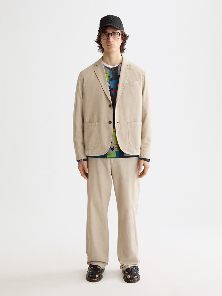 Cotton Linen Twill Blazer