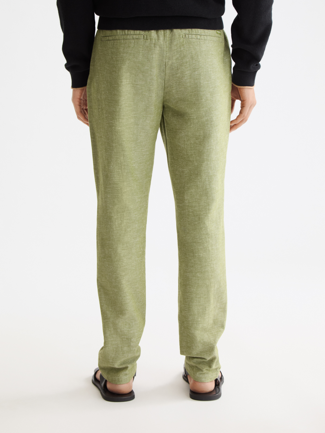 Seasonal core-Warren-Straight-fit cotton linen jogger