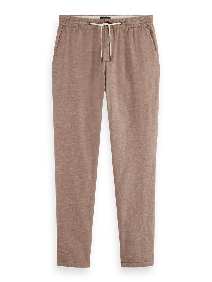 Seasonal core-Warren-Straight-fit cotton linen jogger