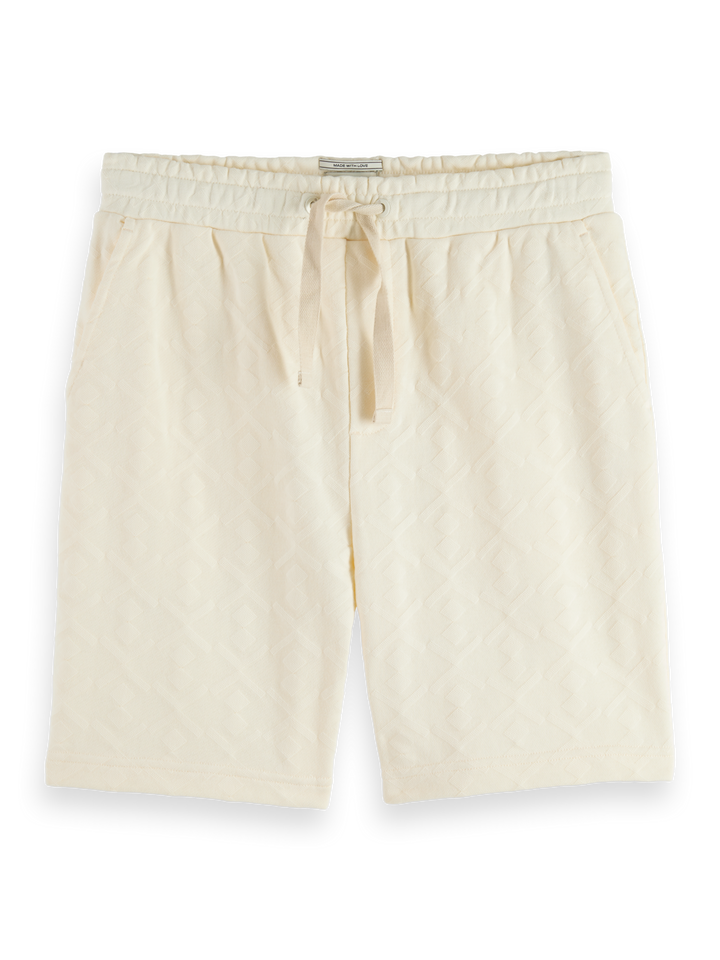 Jacquard terry sweatshorts