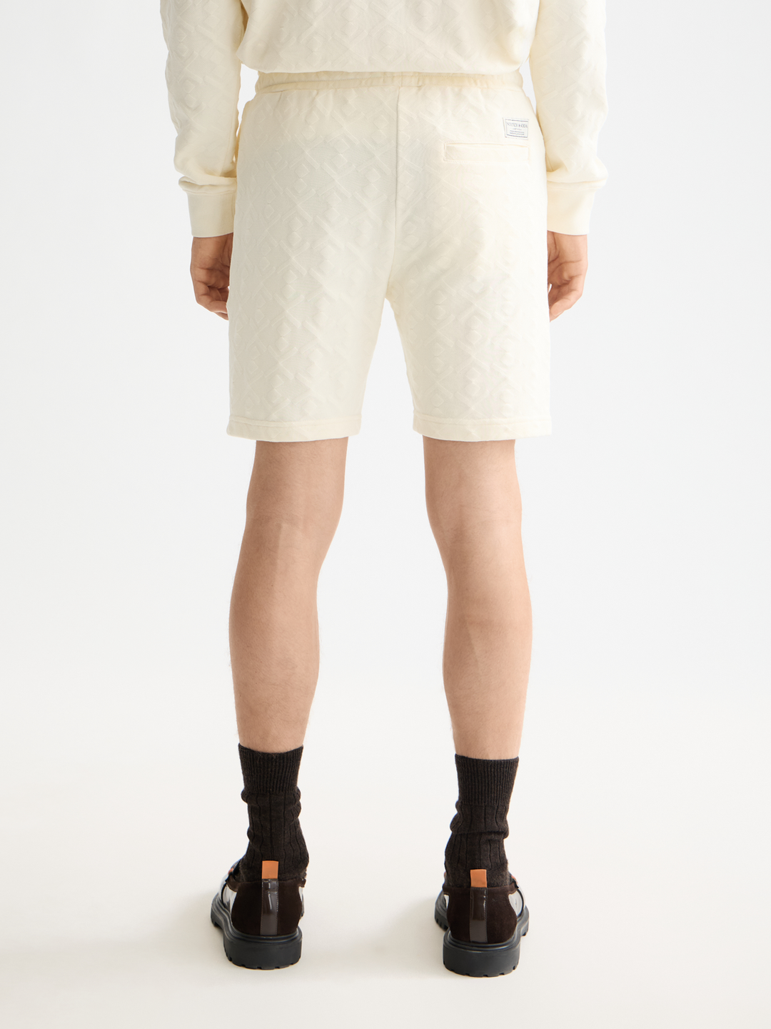 Jacquard terry sweatshorts