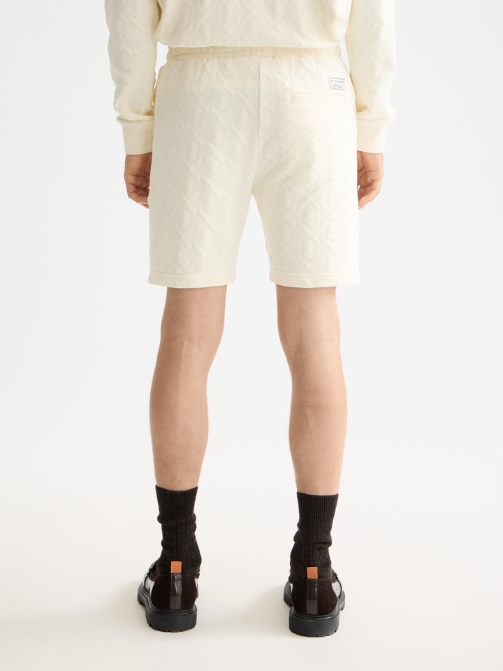 Jacquard terry sweatshorts