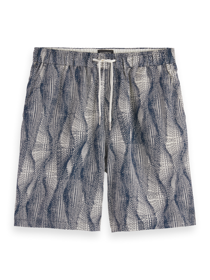 Fave printed tencel relaxed fit bermuda short