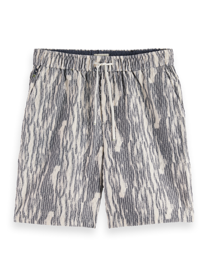 Fave jacquard viscose-blend relaxed fit bermuda short