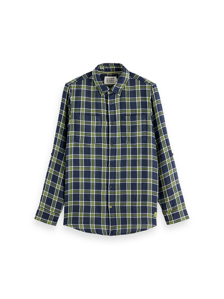 Double-face regular fit shirt