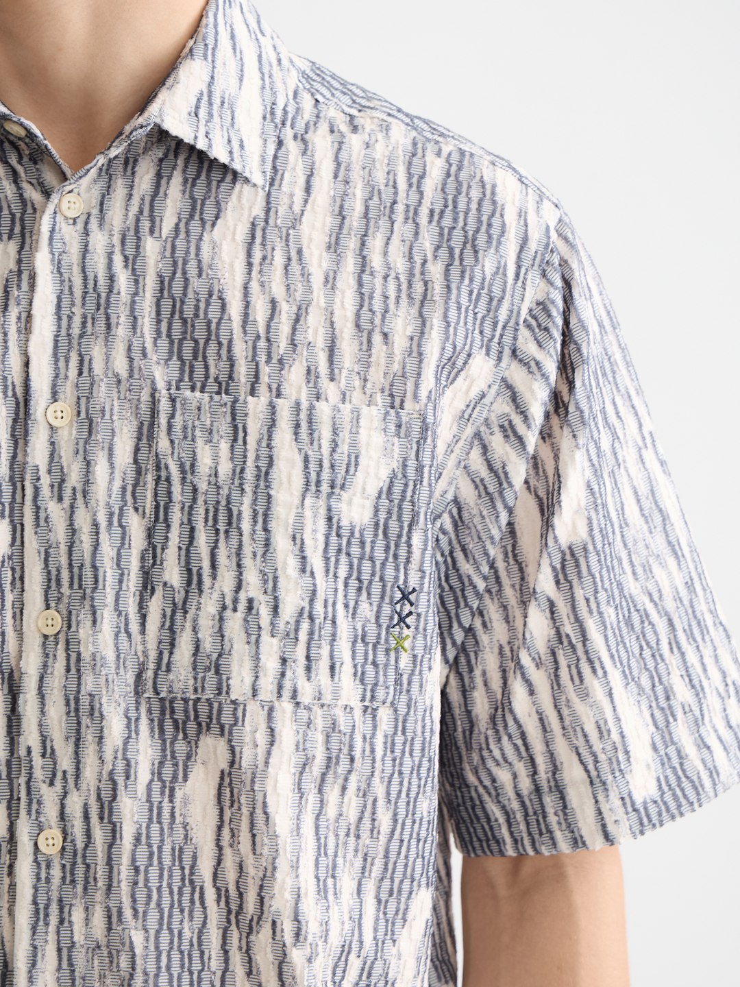Jacquard Short Sleeve Shirt