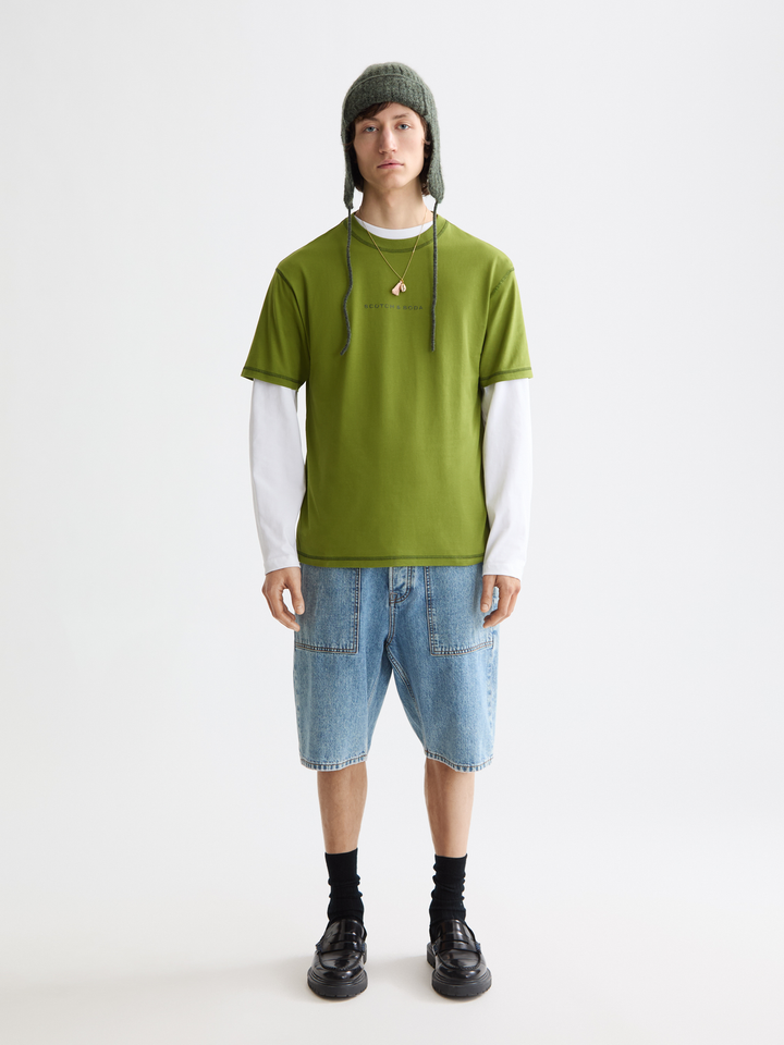 Seasonal core-Relaxed-fit logo t-shirt