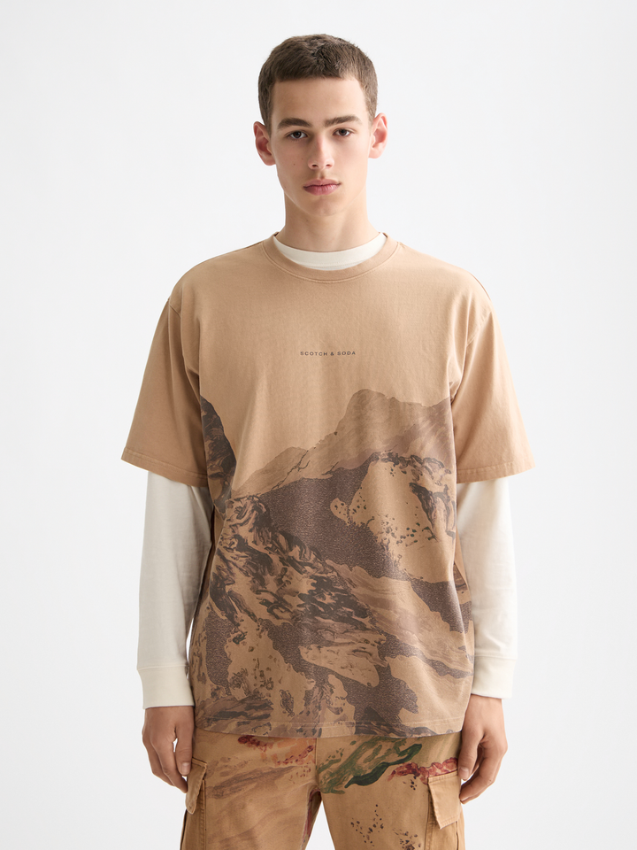 Loose Fit Overdyed Aw T-Shirt