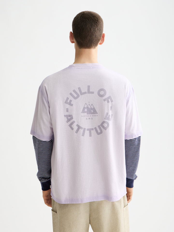 Loose Fit Garment Dye Aw T-Shirt