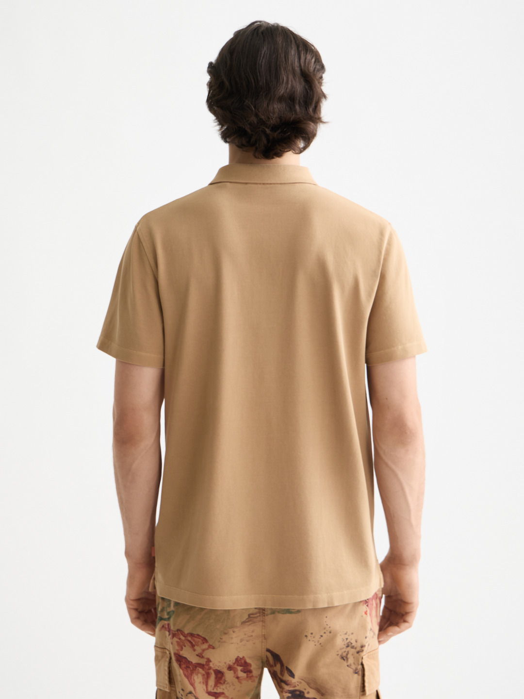 Garment-Dyed Pique Relaxed Fit Pocket Polo