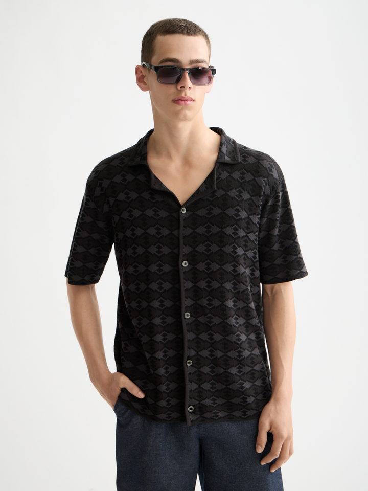 Tonal Knitted Polo