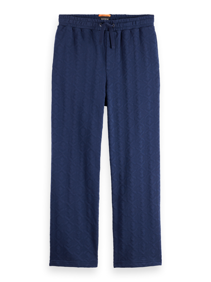Jacquard terry sweatpants