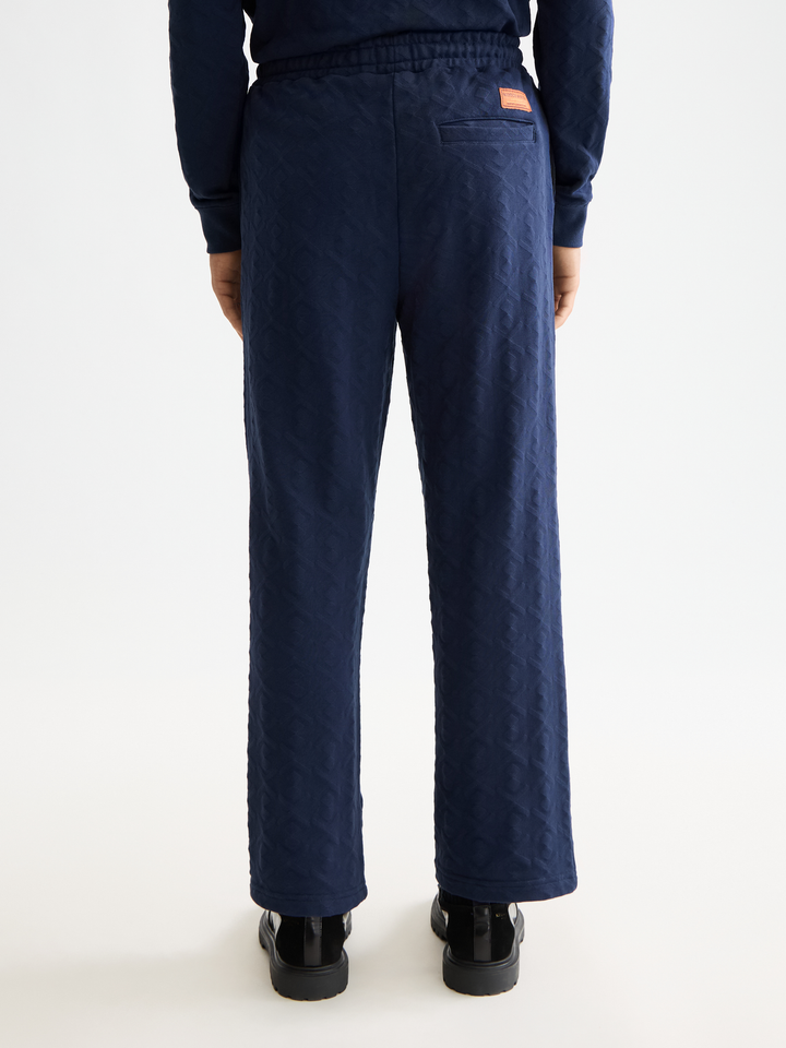 Jacquard terry sweatpants