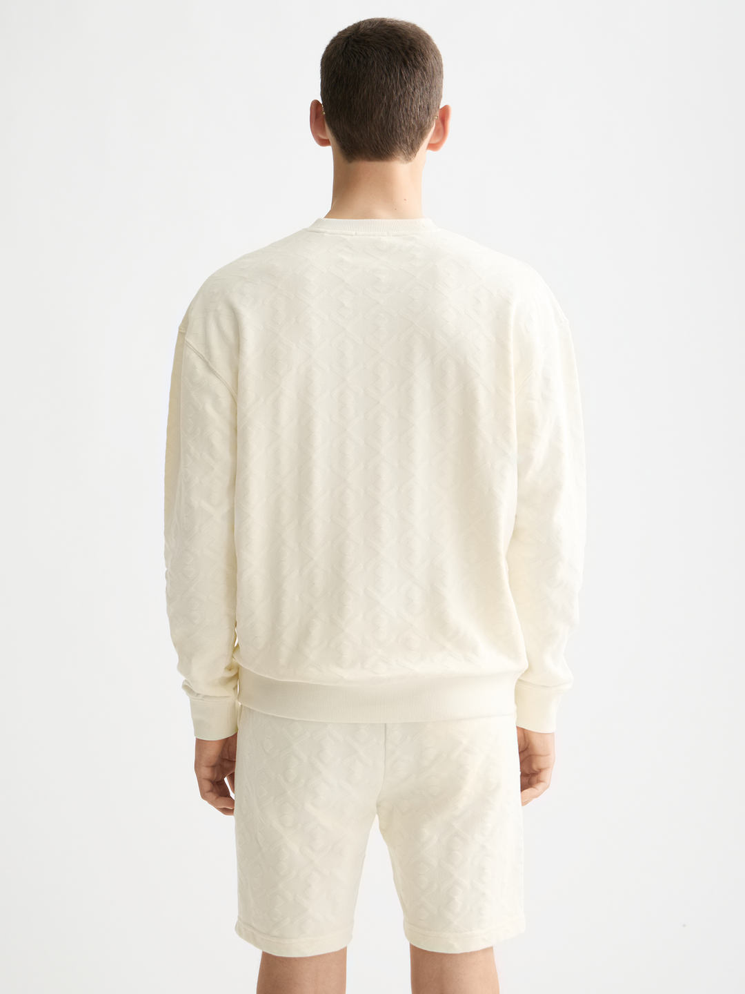 Jacquard terry sweatshirt