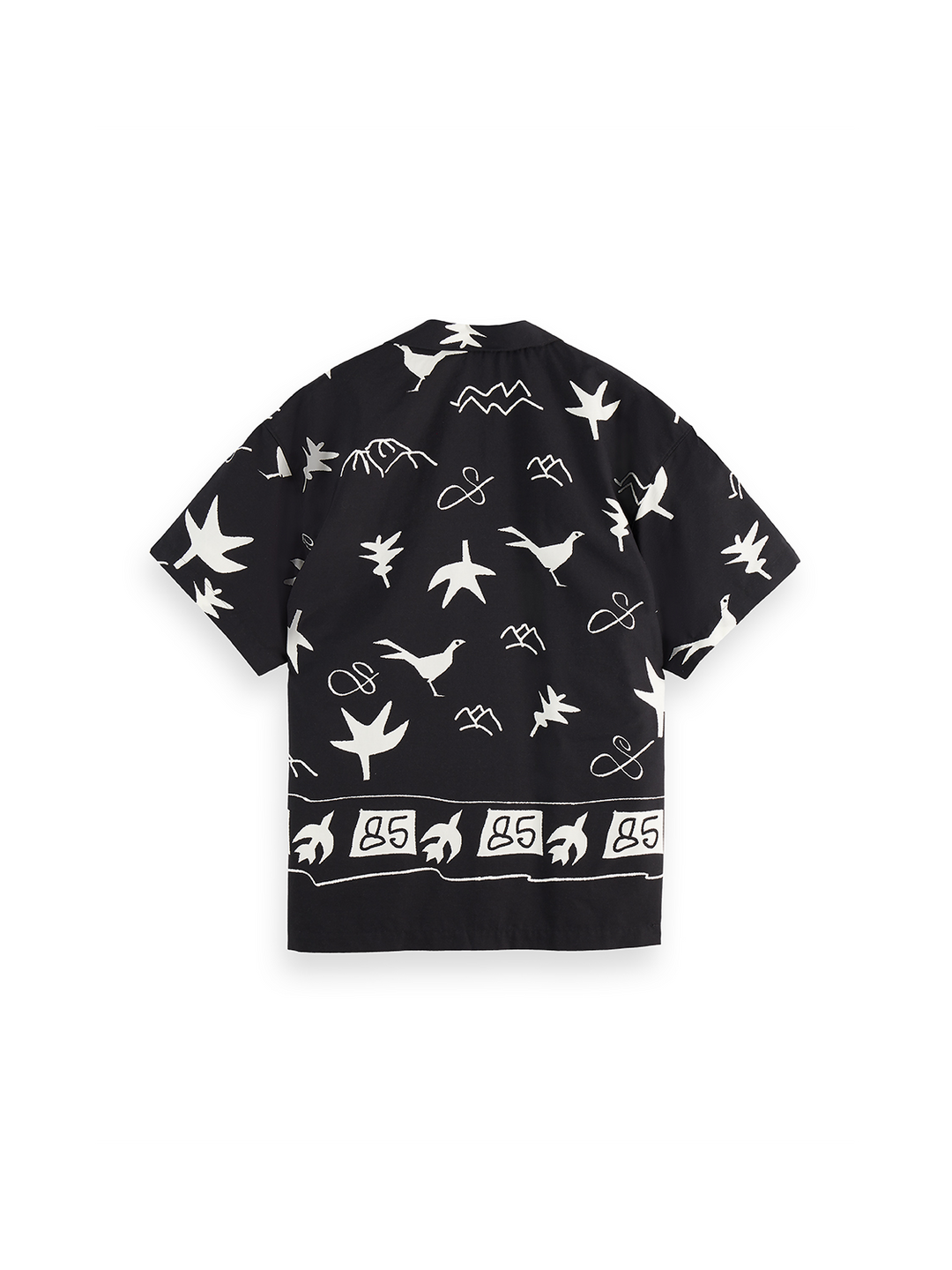 Placed print short-sleeved shirt