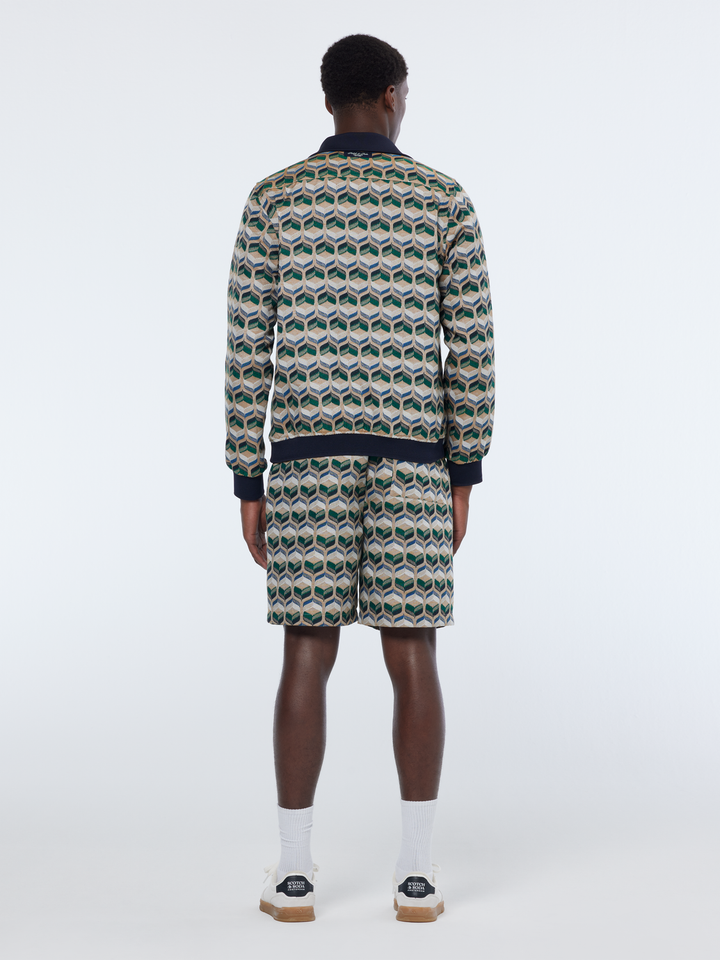 Fave Jacquard relaxed fit bermuda short