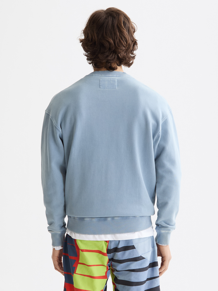 Relaxed-fit washed artwork sweatshirt