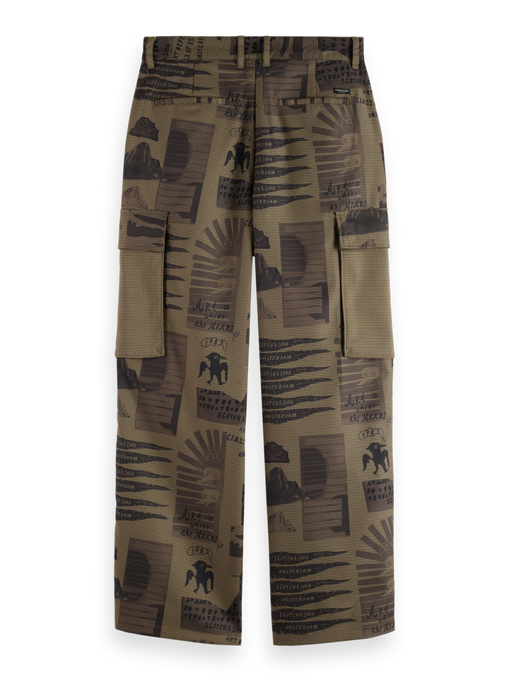 Baggy Printed Cargo Pants
