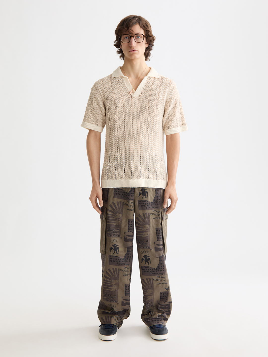 Baggy Printed Cargo Pants