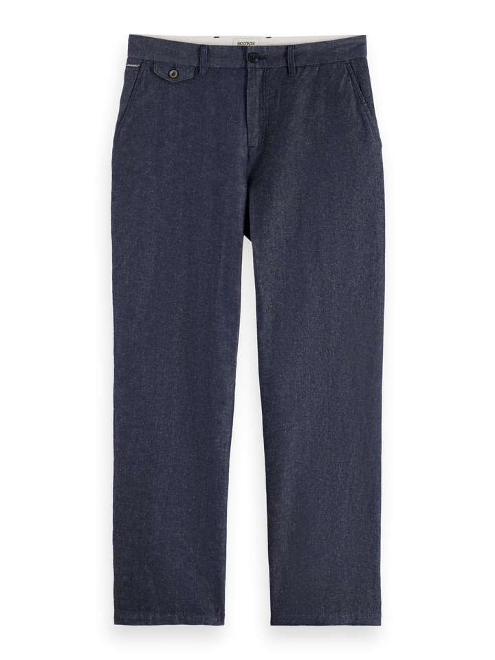 Otis Cotton Linen Twill Relaxed Straight Chino