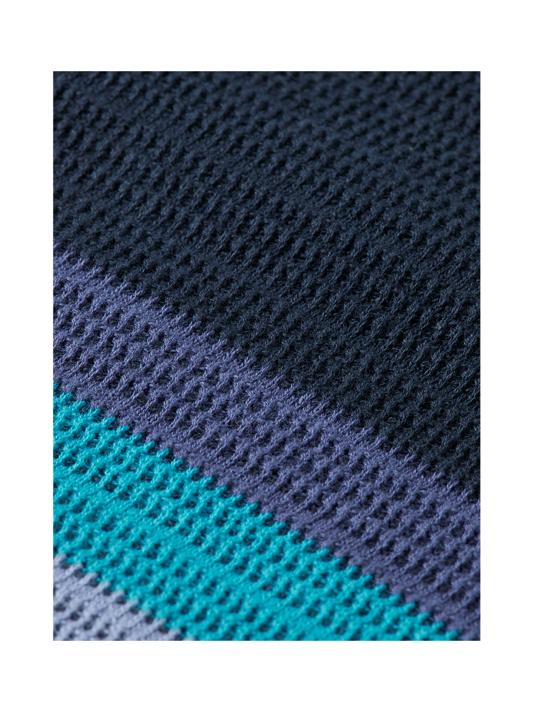 Knitted Striped Polo