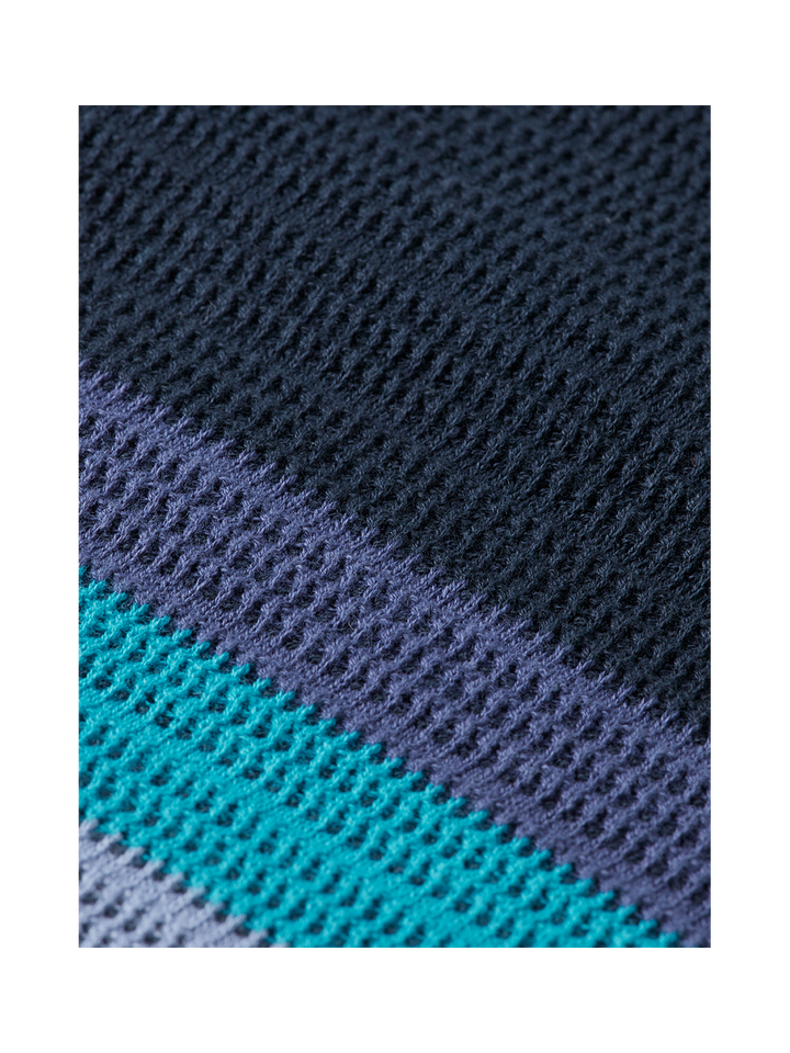 Knitted Striped Polo