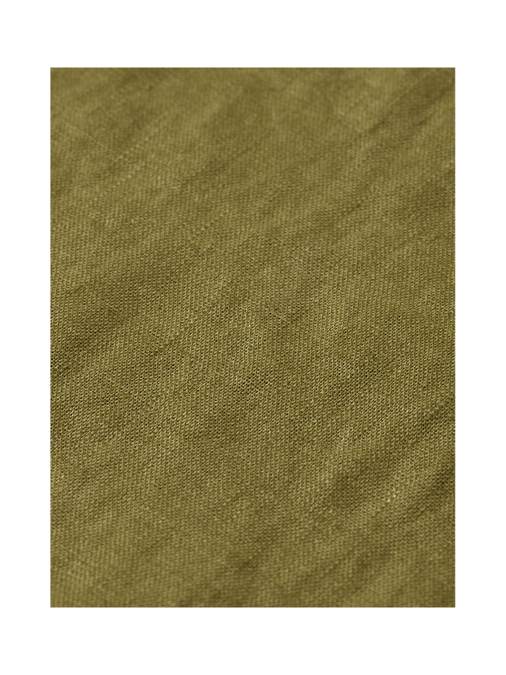 Seasonal core linen regular-fit short sleeve shirt