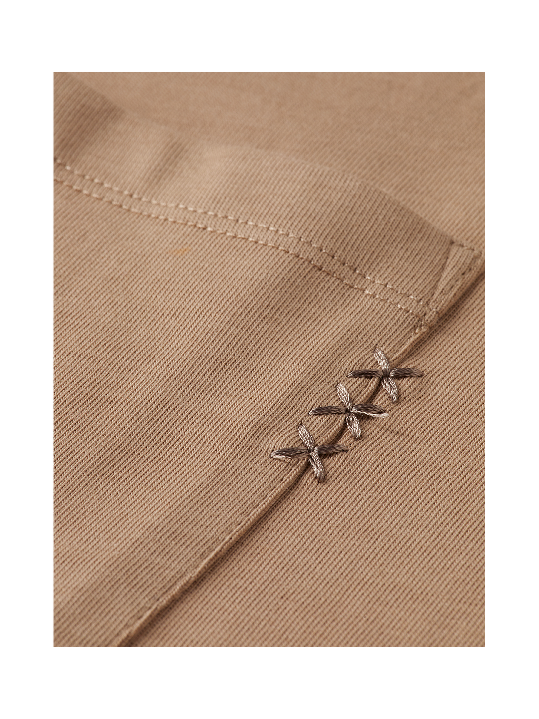 Seasonal Essentials 3 Crosses Pocket Loose T-Shirt