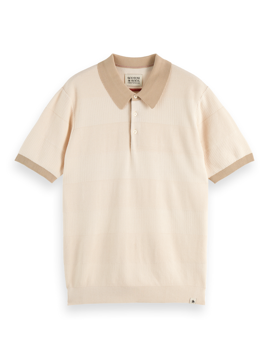 Knitted Striped Polo