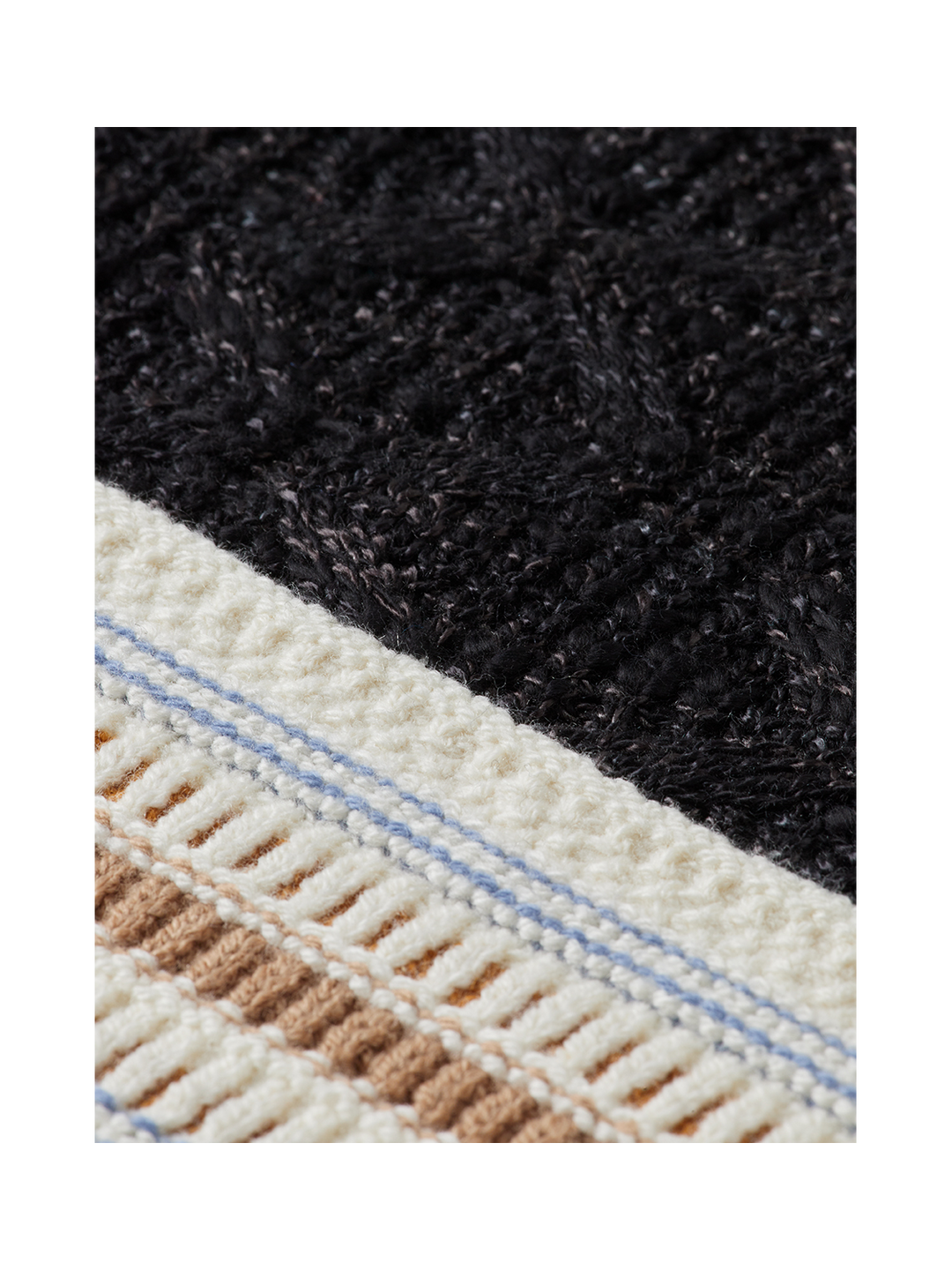 V-Neck Cable Loose Pullover