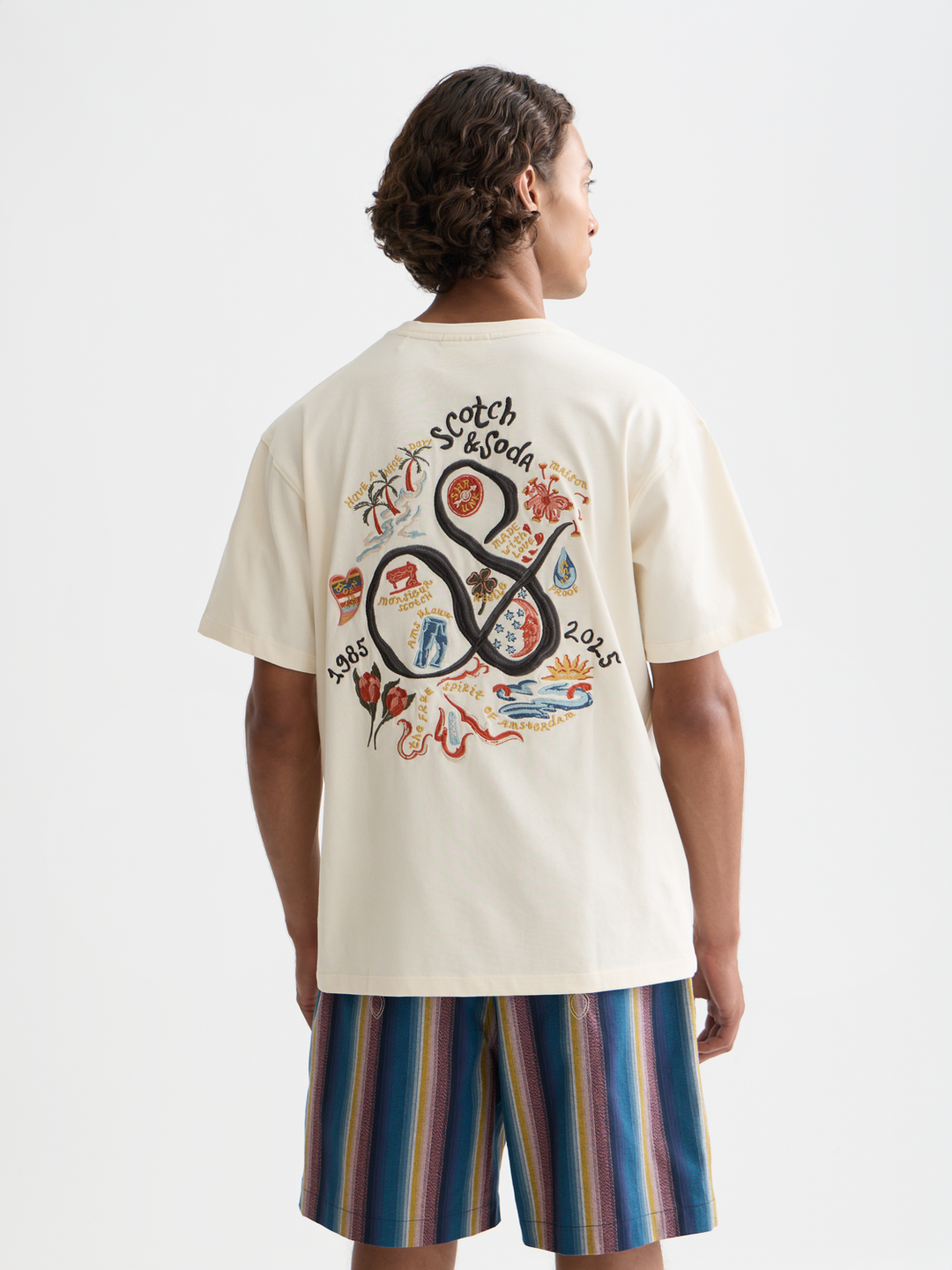 The 40th anniversary relaxed-fit embroidery T-shirt
