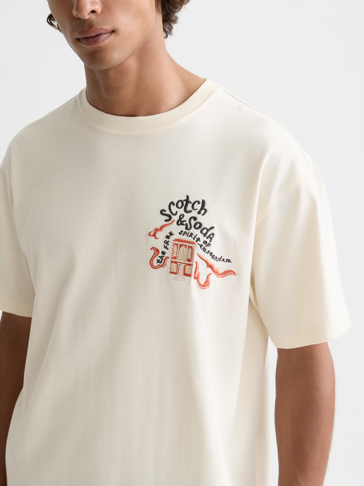The 40th anniversary relaxed-fit embroidery T-shirt