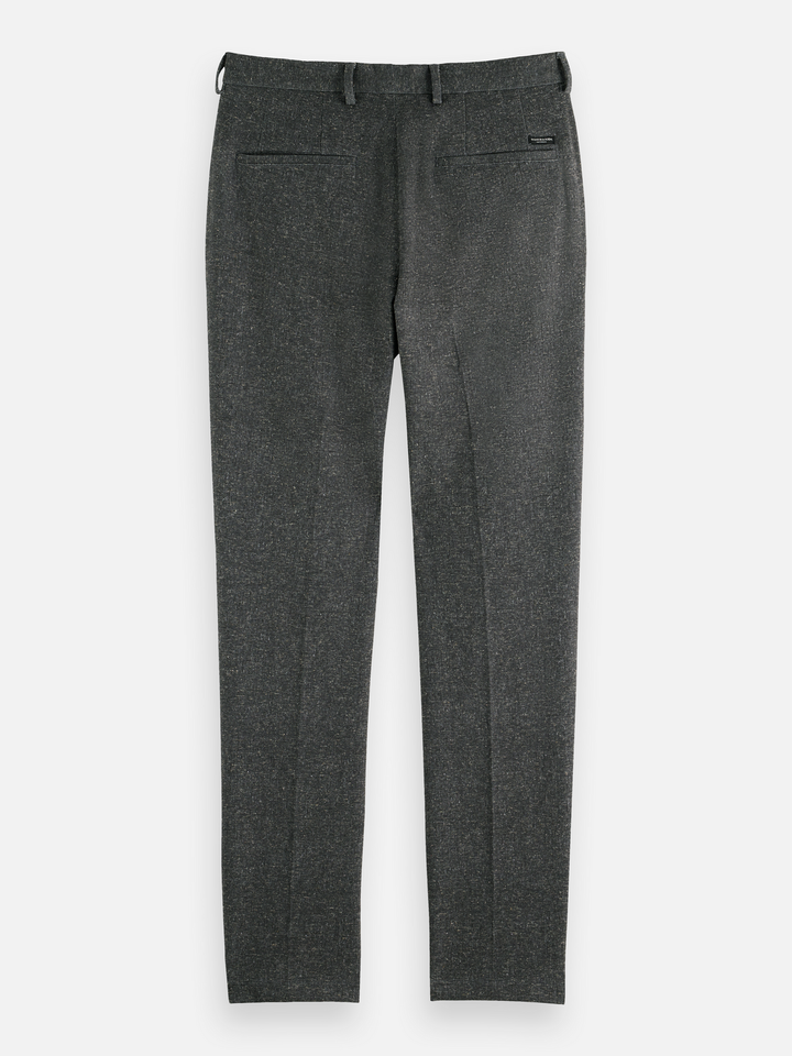 Stuart - melange-jersey regular slim chino